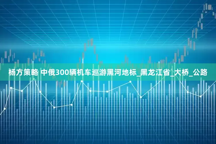 杨方策略 中俄300辆机车巡游黑河地标_黑龙江省_大桥_公路