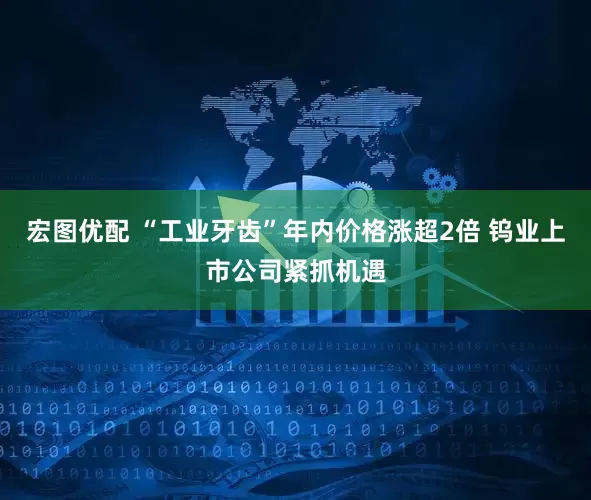 宏图优配 “工业牙齿”年内价格涨超2倍 钨业上市公司紧抓机遇